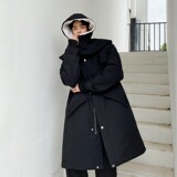 冬季加厚连帽羊羔绒拼接长款男棉衣外套A246-3815-P165，男装棉衣，电商A246