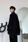 暗黑切割毛边拼接复古时髦短款西服A261-2170-P125，男装西服，电商A246