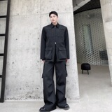 高级感立体双拉头外套秋冬夹克时尚上衣A246-2489-P135，男装夹克，电商A246