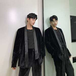定制丝滑垂感立体裁剪痞帅飘带气质西服外套A246-2142-P125图片
