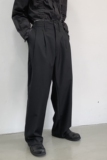山本暗黑小众个性黑白撞色毛边阔腿长裤百搭西裤A261-2183-P75，男装西裤，电商A246
