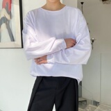 新款个性长袖T恤男秋季宽松圆领打底衫A246-2222-P60，男装T恤，电商A246