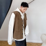 新款时尚百搭休闲马甲男宽松显瘦无袖坎肩5033-P80，男装背心/马甲，电商A246