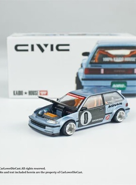 Kaido House MINIGT179 本田思域 Civic EF 1:64合金车模型