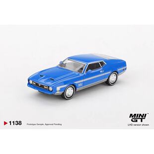 MINIGT 1138 福特野马 Ford Mustang Mach 1 蓝1:64合金汽车模型
