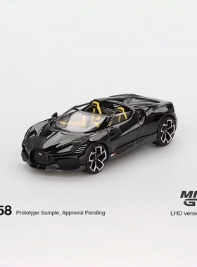 MINIGT 1058 布加迪Bugatti W16 Mistral 1:64合金车模型摆件