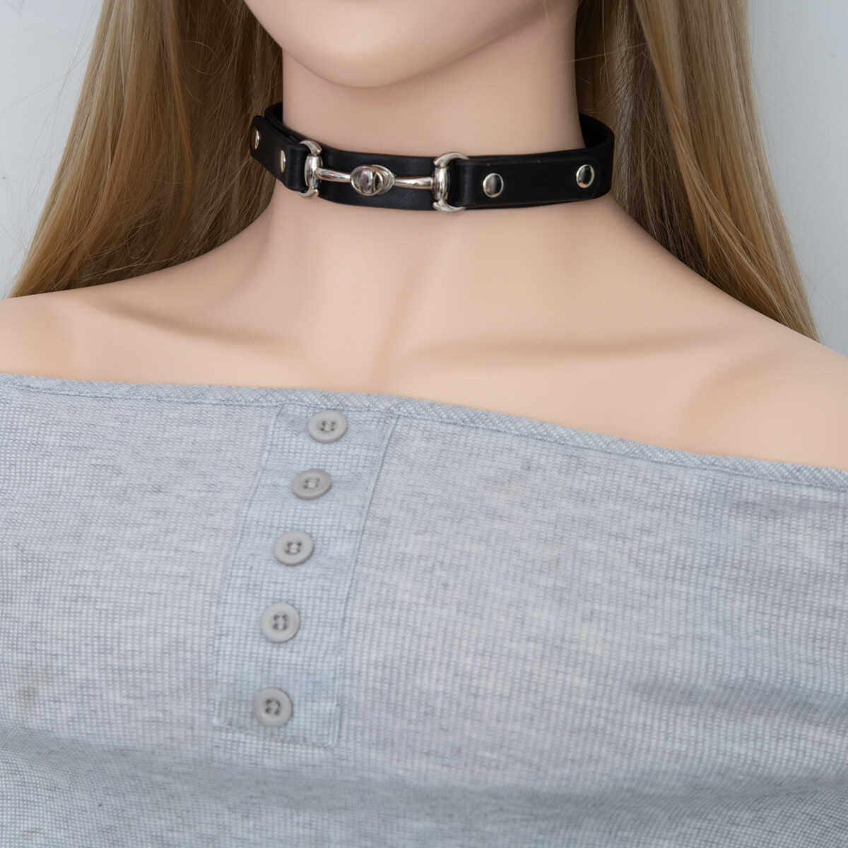 暗黑朋克哥辣妹钉针扣皮腿环腿带短裙真皮大腿环金属女m