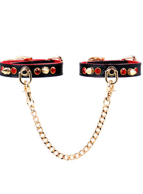 choker黑红铆钉项圈亚文化哥特小众朋克风PUPPY手环定制刻字定做