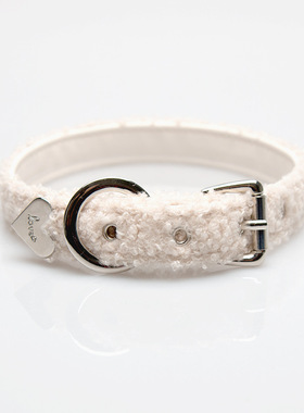 毛绒项圈choker可配牵引绳原创仿泰迪毛puppay定制刻字女m