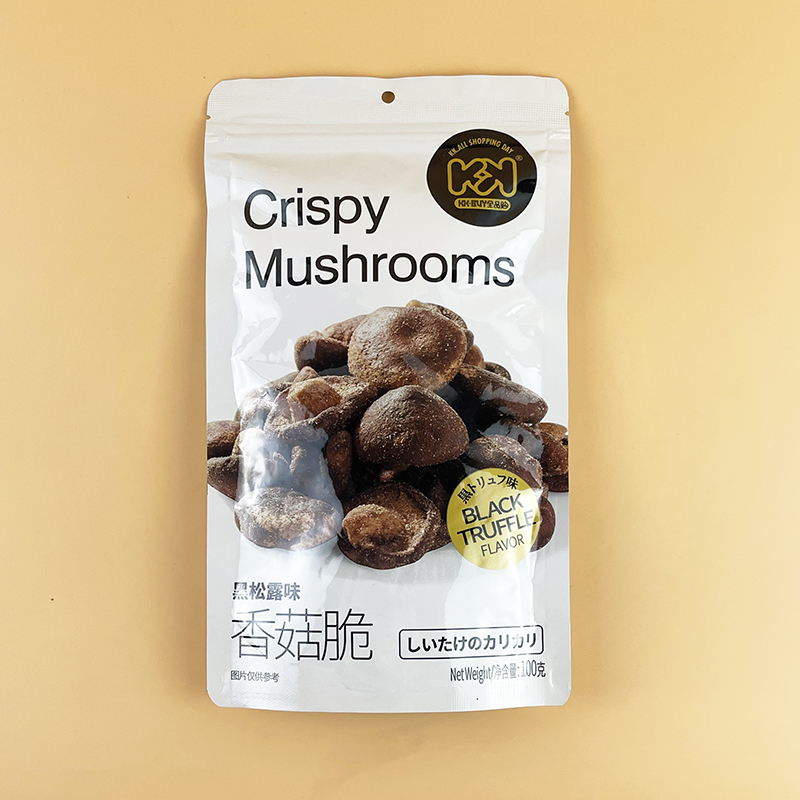 KK黑松露味香菇脆100g网红零食品