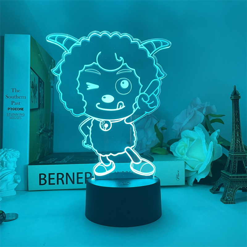 喜羊羊与灰太狼usb小夜灯卡通动漫周边儿童生日礼物卧室床头装饰