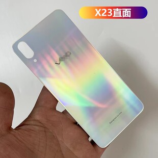 适用外壳VIVO步步高X23后盖玻璃全息幻彩版 电池盖后曲屏直面带字