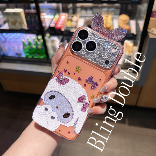三星S30plus手机壳满钻新款女S26+卡通FE水钻S25ultra带钻蝴蝶结4