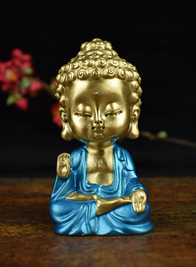 黄铜如来观音菩萨汽车车载摆件