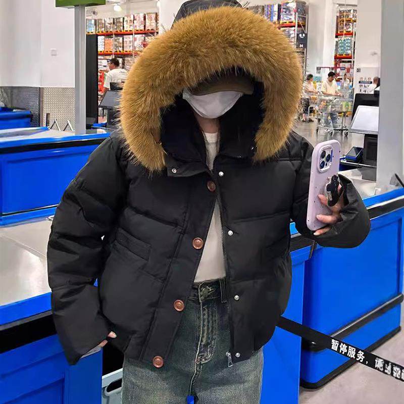 外贸羽绒棉服女冬季2025年短款小个子加厚保暖棉袄大毛领棉衣外套,女装/女士精品,棉衣/棉服,淘宝优惠券,粉丝福利购,淘宝优惠卷