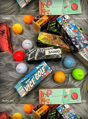原装进口Vice Golf限量版高尔夫球彩色缤纷糖果色全新新球现货