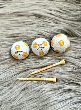 现货Callaway卡拉威橙色方块椰子树高尔夫球罕见限量版新球全新