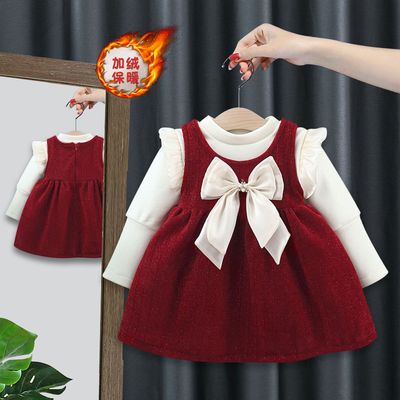 女童秋冬款公主裙洋气连衣裙