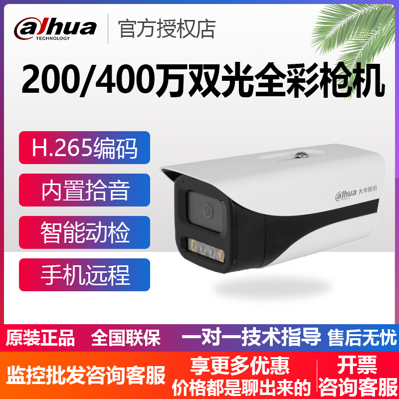 大华200/400万POE双光全彩摄像机