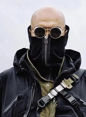 PUPILTRAVEL techwear多功能城市机能赛博朋克战术面罩围脖