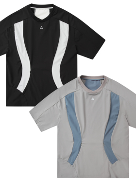 LMTWL 25SS 速干防泼3M思高洁Scotchgard面料运动户外拉链短袖T恤