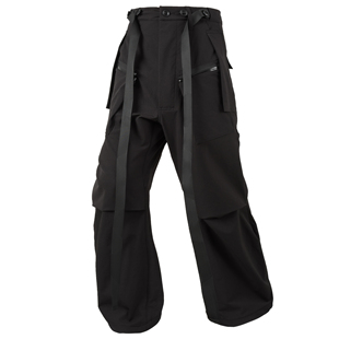 屎鸿工业P46A大口袋工装 机能风双飘带赛博朋克防泼水techwear 长裤