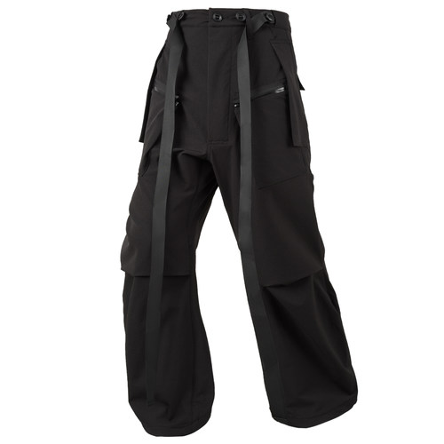 屎鸿工业P46A大口袋工装长裤机能风双飘带赛博朋克防泼水techwear