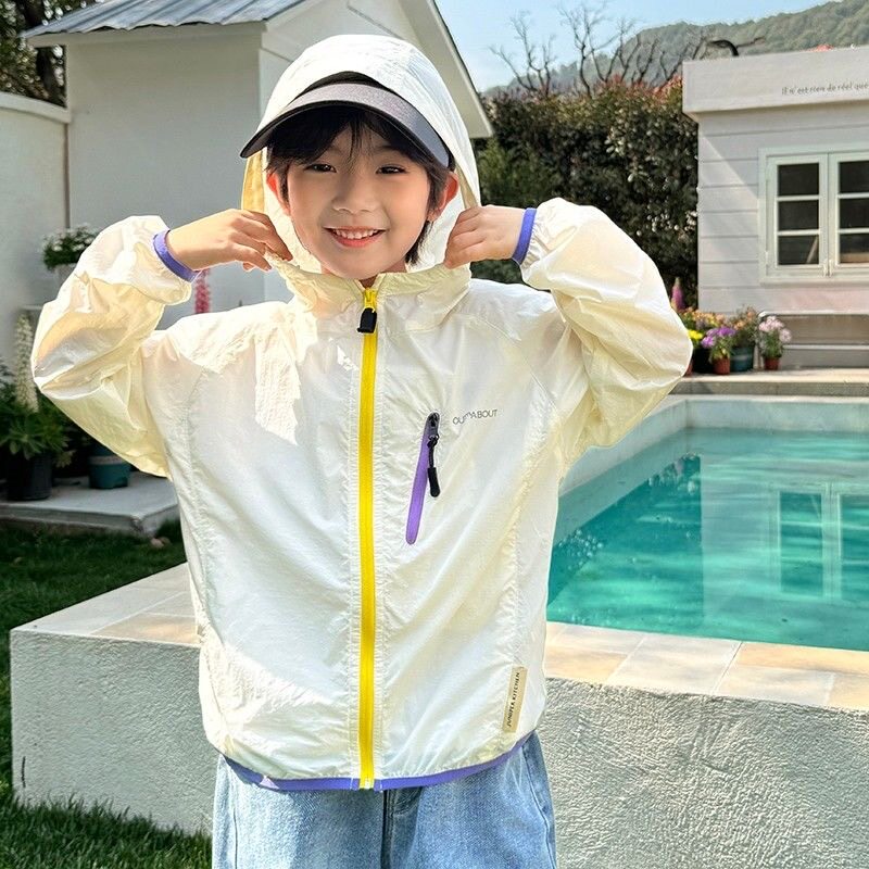 中大童夏季男孩透气防晒服