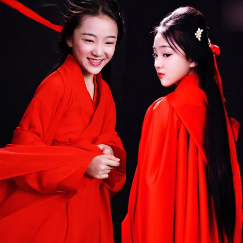 小戏骨放开那三国陶奕希同款儿童古装仙女服装貂蝉广袖女童汉服