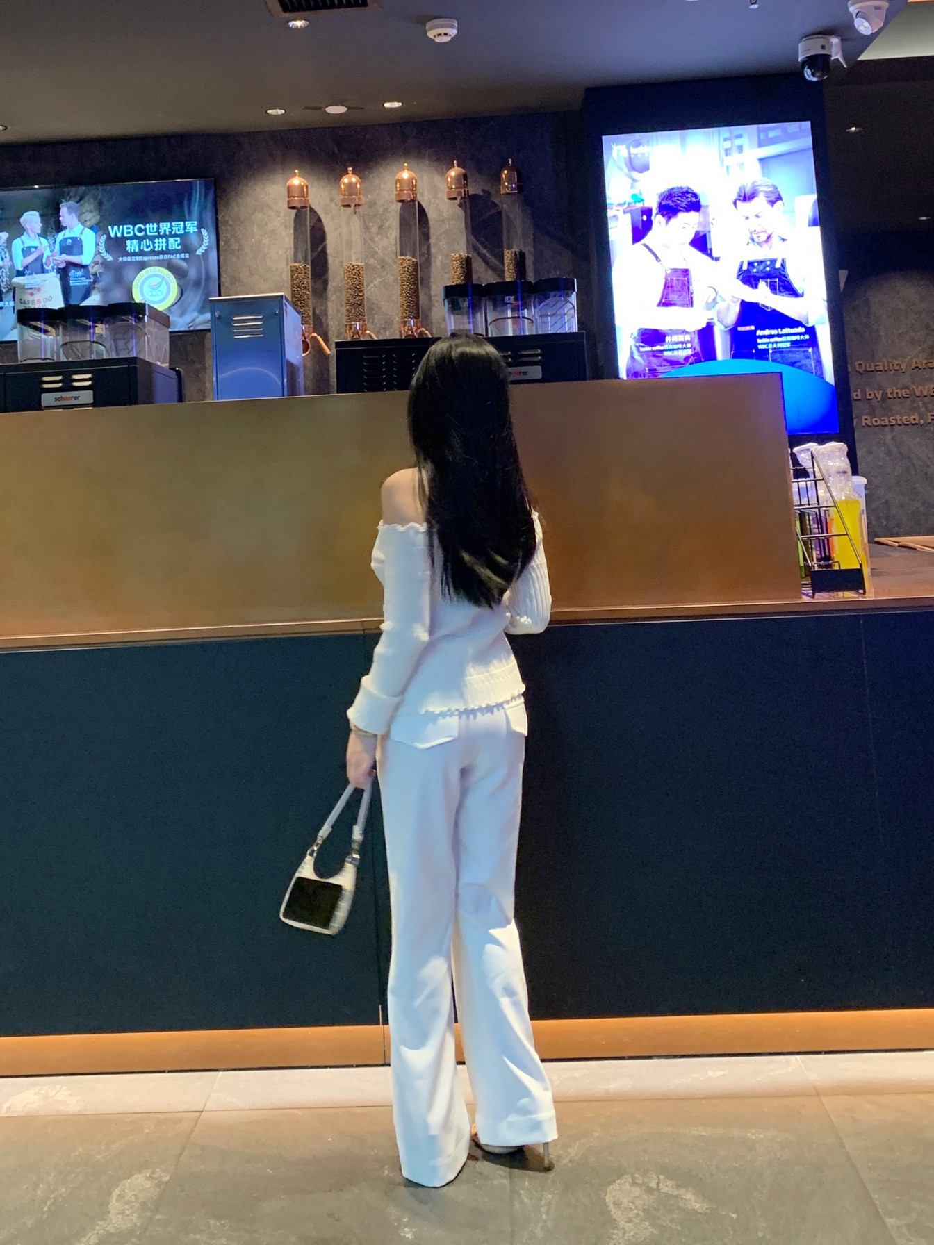 HOEOYEAN唤翼小个子定制露思同款直筒微喇叭口袋气质显高西装长裤