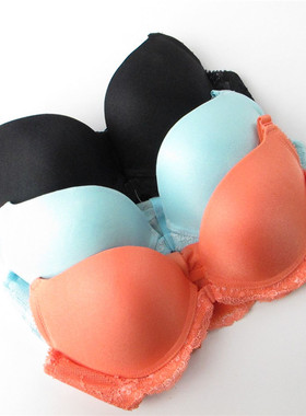 欧系列70B75AB上薄下厚前扣内里厚小胸胸罩女内衣文胸RA23422