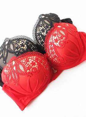 欧系列正品上薄下厚精致蕾丝可卸肩带加厚胸罩女内衣文胸 OA23449