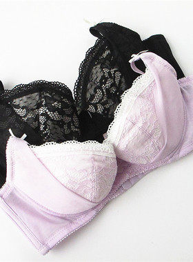 欧系列正品70B75B75C性感蕾丝三排扣薄棉杯胸罩女内衣文胸XA13406