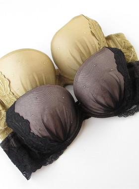 欧系列正品75A75B高贵蕾丝可卸肩带聚拢胸罩女内衣文胸OA23432