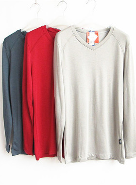 欧系列正品纯色V领秋衣修身打底衫XL/XXL春秋冬男保暖内衣OE70409