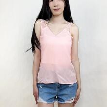 艾格伊品专柜正品C-10-4-3-1甜美无袖清凉花边上衣睡衣160791078