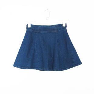 艾格伊品专柜正品可爱A字牛仔短裙伞裙棉质显瘦半身裙女8A0319001