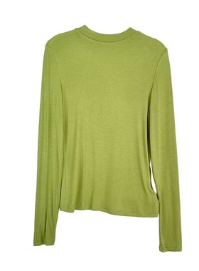 Mixblu麦斯兰专柜正品百搭纯色圆领长袖修身打底T恤衫女 WX302040