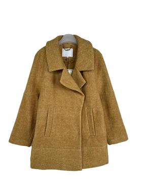 拉系列专柜正品人字纹中长款全羊毛呢外套大衣女春秋冬2L000043