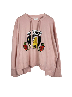 拉系列专柜正品休闲可爱卡通圆领长袖宽松卫衣女春秋2T000028