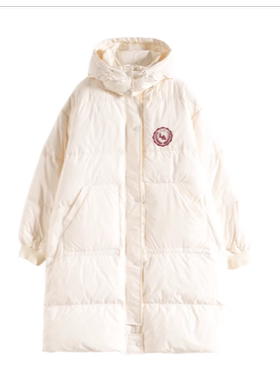 包邮Mixblu麦斯兰专柜正品可卸连帽长款宽松羽绒服女秋冬BXB20002