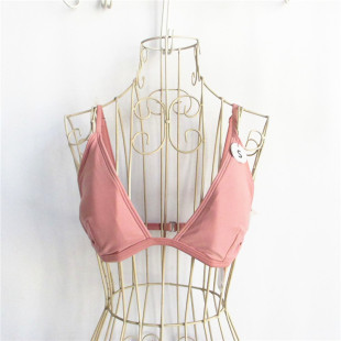 F21系列专柜正品 251268 性感无钢圈纯色可卸胸垫比基尼女泳衣单件