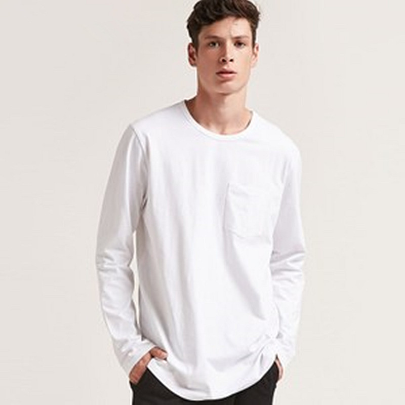 专柜正品长袖t恤长袖纯棉圆摆t恤