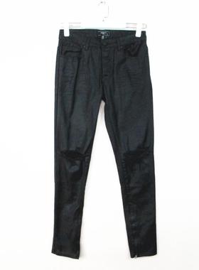 F21系列正品个性低腰修身破洞春秋棉质牛仔裤男裤 101864