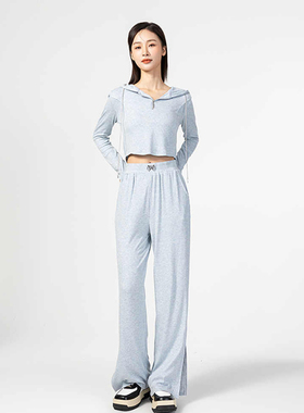 Mixblu麦斯兰专柜正品休闲运动短上衣直筒裤两件套装女秋BX333007