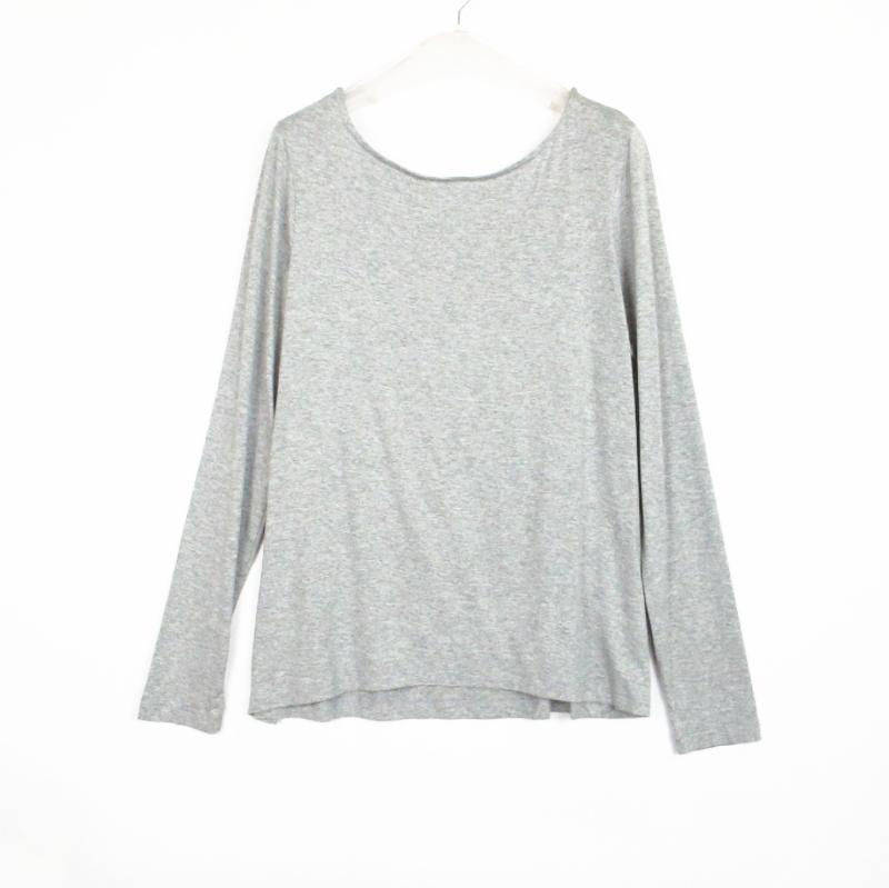 专柜纯色露背长袖露背长袖