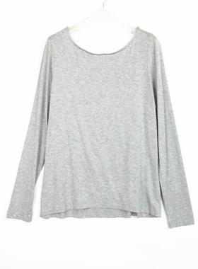 F21专柜正品B-10-11-2-1纯色露背长袖修身T恤 072944