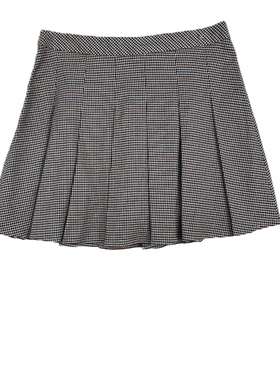 拉系列专柜正品百搭可爱格子百褶A字裙防走光内衬半身裙 1T001586