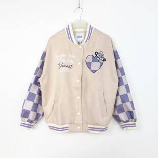 cache专柜休闲运动立领刺绣宽松棒球服春秋外套女22509070001