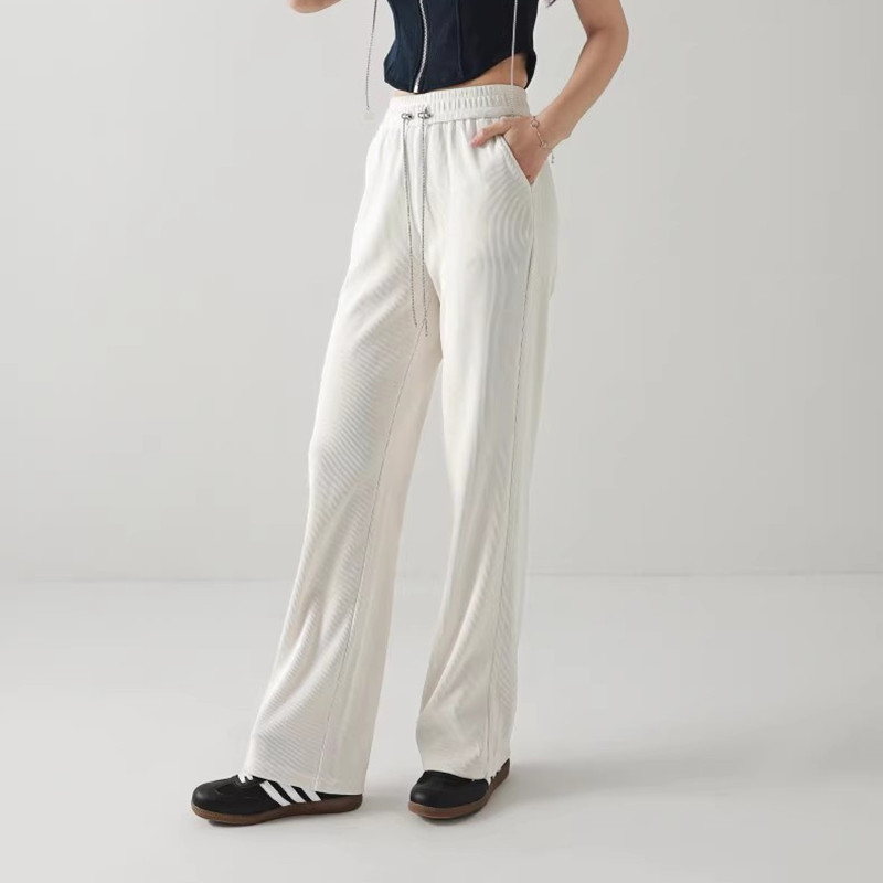 Mixblu麦斯兰专柜正品休闲松紧腰纯色直筒长裤卫裤女春秋BW225013